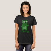 T-shirt Zom pit Funny Halloween Zombie Pun foncé BG (Devant entier)