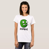 T-shirt Zomb-E Drôle Halloween Zombie Alphabet Pun (Devant entier)