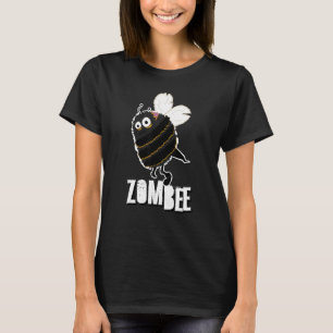 T-shirt Zombee Abeille Zombie Halloween Bourdon Jaune Épou