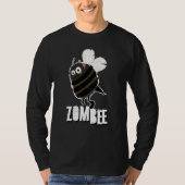 T-shirt Zombee Bee Zombie Halloween Bumblebee Yellow Spook (Devant)