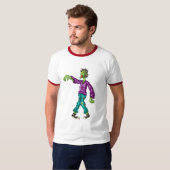T-shirt Zombi de pixel (Devant entier)