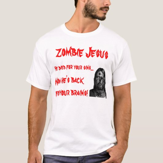 T-shirt Zombi Jésus (Devant)