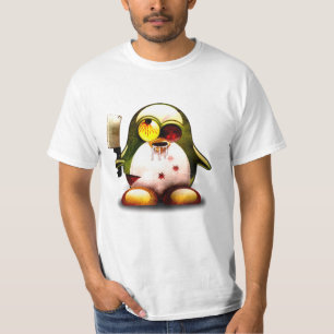 T-shirt Zombi Tux (Linux Tux)
