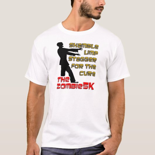 T-shirt Zombie 5K Funny (Devant)