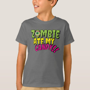 T-shirt ‘Zombie a mangé mon bonbon’ Drôle Halloween