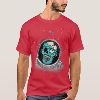 T-shirt Zombie Apocalypse Astronaut Espace Halloween Zombi