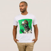 T-shirt Zombie Apocalypse dans l'espace : (Devant entier)