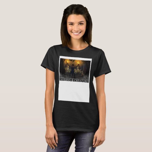 T-shirt Zombie Attack Caverns & Creatures (Devant entier)