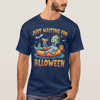 T-shirt Zombie attendant juste Halloween