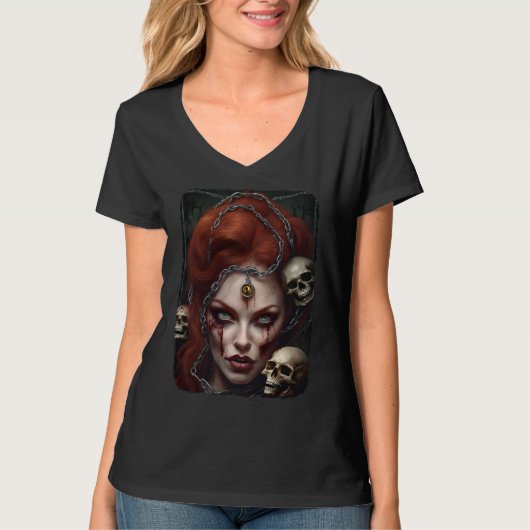 T-shirt Zombie Babe 03 (Devant)