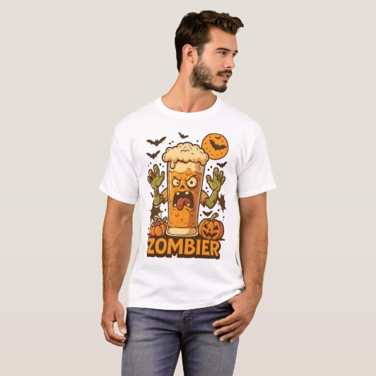 T-shirt Zombie Bierglas (Devant entier)