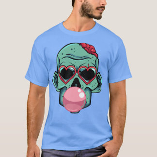 T-shirt Zombie Bubblegum Lazy Costume d'Halloween drôle Mo