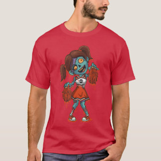 T-shirt Zombie Cheerleader Halloween Trick or Treat Gift