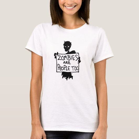 T-shirt Zombie Conception de manifestants ZOMBIES SONT AUS (Devant)