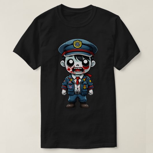 T-shirt Zombie coréen pilote (Design devant)