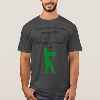 T-shirt Zombie CPA plaisanter
