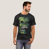 T-shirt Zombie crâne (Devant entier)