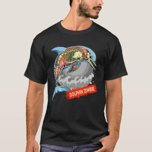 T-shirt Zombie dauphin Cétacé Mer Mammifère aquatique