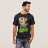 T-shirt Zombie d'Halloween singe (Devant entier)