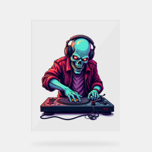 T-shirt Zombie DJ – Festival de musique Halloween