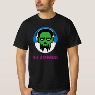T-shirt Zombie DJ Horror Headphones