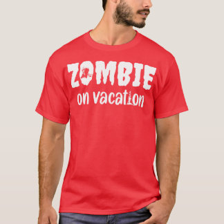 T-shirt Zombie En Vacances Drôle Design Halloween
