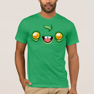 T-shirt Zombie Face - Happy Jump Bella+Canvas Vert