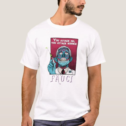 T-shirt Zombie Fauci Science Anti Masque Arrest Fauci Dr F (Devant)