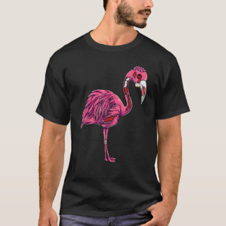 T-shirt Zombie Flamingo Spooky Creepy Halloween Costume Wo