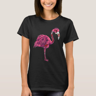 T-shirt Zombie Flamingo Spooky Creepy Halloween Costume Wo