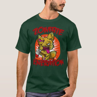 T-shirt zombie fox