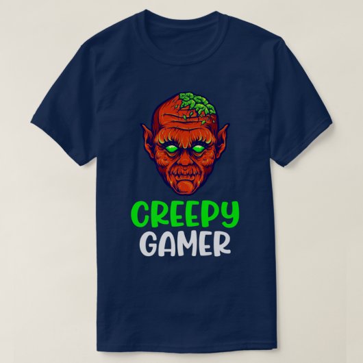T-shirt Zombie Gamer Déplaisant Halloween jeu vidéo Skelet (Design devant)