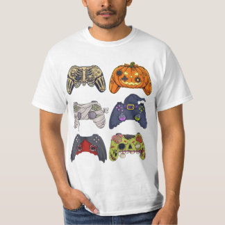 T-shirt Zombie Gaming Controller Shirt, Spooky Gamer Shirt