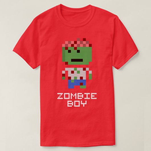 T-shirt Zombie Garçon Halloween Garçons Enfants Funny 6923 (Design devant)