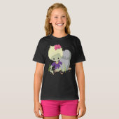 T-shirt Zombie Girls' Hanes TAGLESS® (Devant entier)