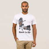 T-shirt Zombie Guitar Rock Musicien Imaginaire (Devant entier)