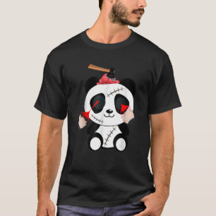 T-shirt Zombie halloween Halloween zombie panda