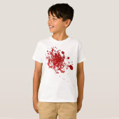 T-shirt Zombie Halloween splatter effrayant sanglant (Devant entier)