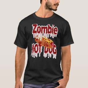 T-shirt Zombie Hot Chien Sanglant Costume de cadavre undea