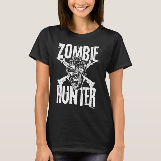 T-shirt Zombie Hunter Halloween Costume Idea (Devant)