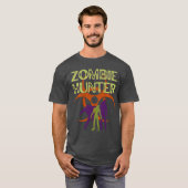 T-shirt Zombie Hunter Scary Horror Halloween Costumeee fam (Devant entier)