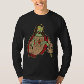 T-shirt Zombie Jesus Risen Easter Sunday Religous Christ J