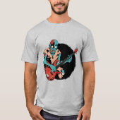 T-shirt Zombie Lecteur de basse musicien (Devant)