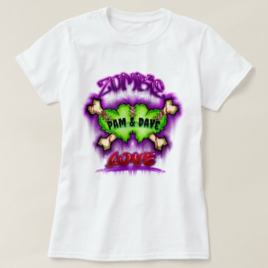 T-shirt Zombie Love (Design devant)