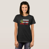 T-shirt Zombie Mangez des cerveaux Ne vous inquiétez pas V (Devant entier)