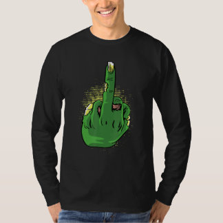 T-shirt Zombie Middlefinger Brave Person