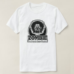 T-shirt ZOMBIE Nous Voulons Vos Cerveaux Ver.3 Noir & Blan