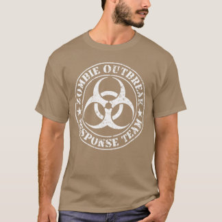 T-shirt Zombie Outbreak Responseeseeam White Version garço