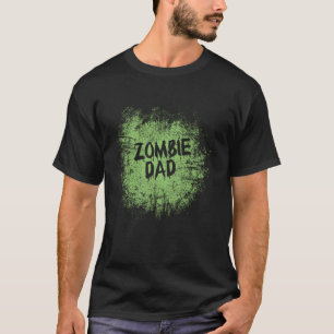 T-shirt Zombie père cool lazy halloween costume zombies fa