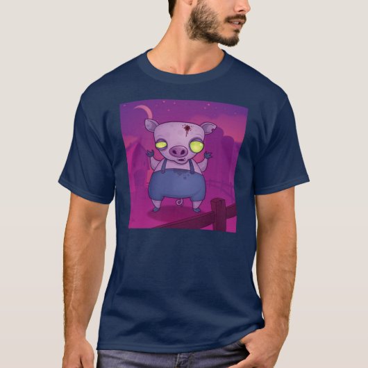 T-shirt Zombie Pig (Devant)
